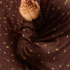 Namaz Chaddar - Saffron Maroon