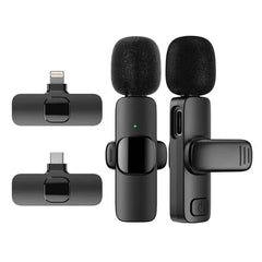 K9 Wireless Microphone dual Lavalier with USB Type C Cable
