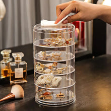 Load image into Gallery viewer, Transparent 360° Rotating Jewelry Box - 5 Layer
