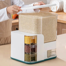 Load image into Gallery viewer, 10 Kg Rice Storage Airtight Measuring Box with Compartments
