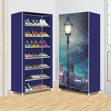 Load image into Gallery viewer, 7 Layers Zipper Cover Shoes Rack
