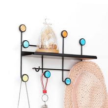 Load image into Gallery viewer, Nordic Style Wall Shelf With Hooks - Rectangle
