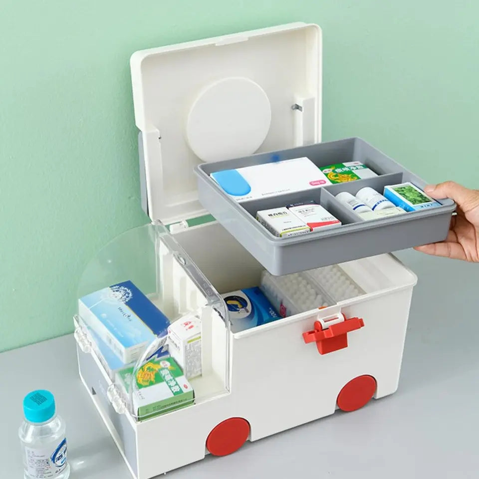 Ambulance Shape Portable Medicine Box