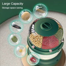 Load image into Gallery viewer, Versatile 9 Kg Rotatable Rice Storage Organizer with 6 Adjustable Dividers
