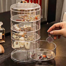 Load image into Gallery viewer, Transparent 360° Rotating Jewelry Box - 5 Layer
