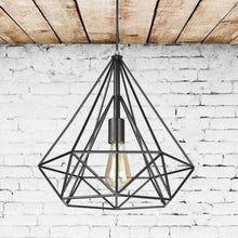 Load image into Gallery viewer, Sparkling Diamond Drop Pendant Lamp with vintage edison bulb
