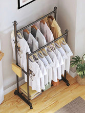 Load image into Gallery viewer, Double Portion Cloth Hanging Rack
