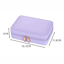 Load image into Gallery viewer, Zipper Jewelry Storage Box With Mirror
