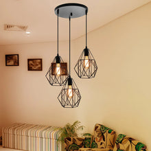 Load image into Gallery viewer, Triple Cage Pendant Lamp

