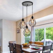 Load image into Gallery viewer, Triple Cage Pendant Lamp
