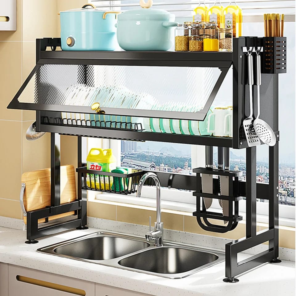 Multifunction Expandable Over Sink Rack
