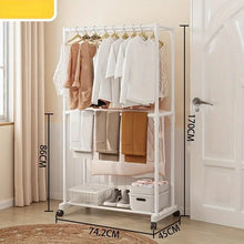 Load image into Gallery viewer, Moveable Clothes Hanging Rack
