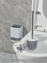 Load image into Gallery viewer, Wall Hanging Toilet Brush With Drainer Holder
