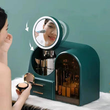 Load image into Gallery viewer, Magic Mirror Cosmetic Organizer with LED

