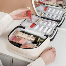 Load image into Gallery viewer, Dual Compartment cosmetic bag
