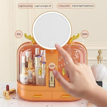 Load image into Gallery viewer, Elegant Makeup Organizer With LED Mirror
