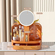 Load image into Gallery viewer, Elegant Makeup Organizer With LED Mirror
