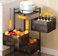 Load image into Gallery viewer, 3-Tier Metal Vegetable Basket By Matrix
