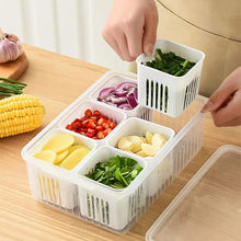 Load image into Gallery viewer, Vegetable &amp; Fruit Storage Box With Lid
