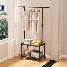Load image into Gallery viewer, 2-layer Floor-Standing Clothes Rack
