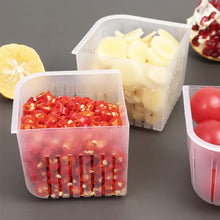 Load image into Gallery viewer, 4 in 1 Vegetable &amp; Fruit Storage Box With Lid
