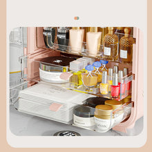 Load image into Gallery viewer, Clear View Cosmetic Organizer With Mirror &amp; LED
