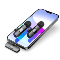 K9 Wireless Microphone dual Lavalier with USB Type C Cable