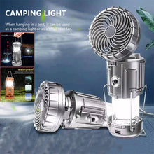 Load image into Gallery viewer, LED Solar Power Fan With Camping Light
