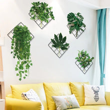 Load image into Gallery viewer, Plant design 3D wall sticker pack of 4
